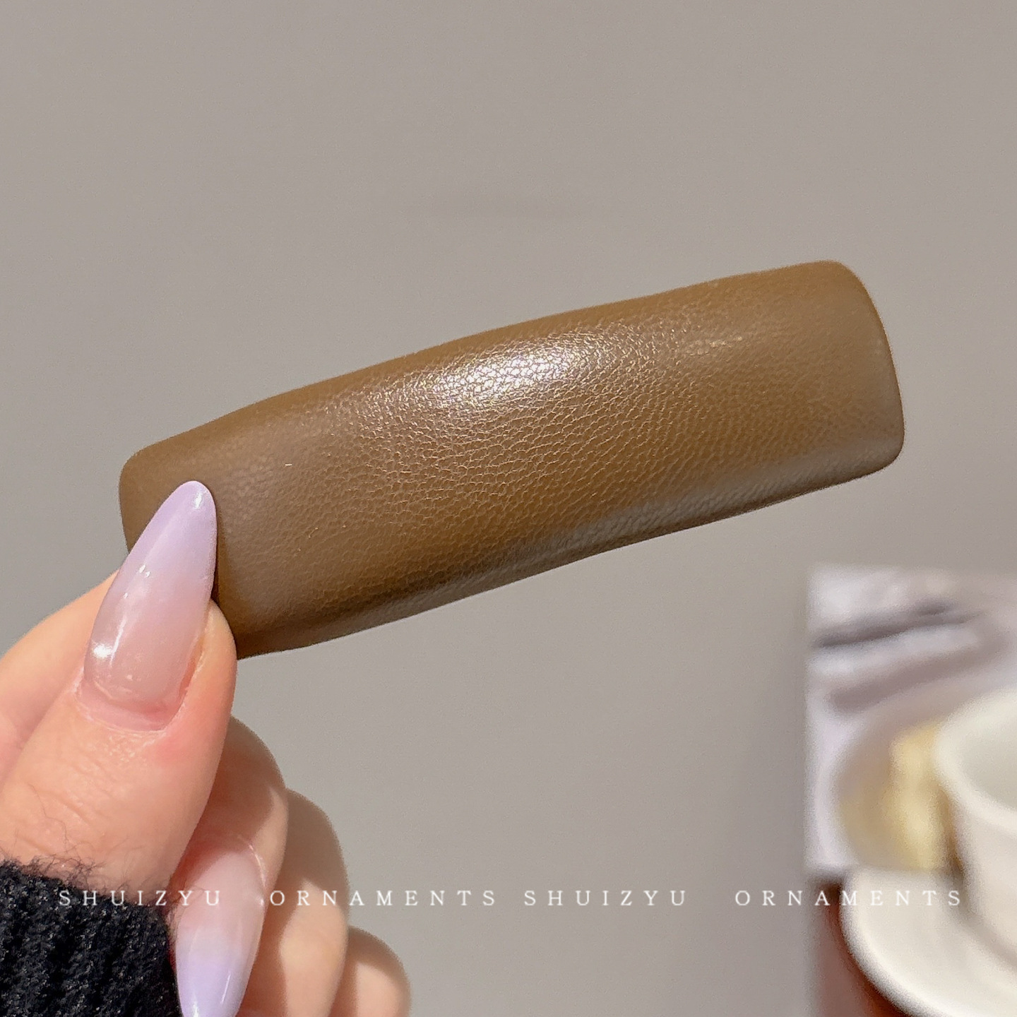 Clip de cabello de flor de leopardo para mujeres clip de cabello de alto nivel frente clip de frangeo 2025 nuevo clip lateral clip de cabello toque