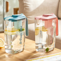 冷水ポット大容量家庭用食品級耐高温プラスチックお茶漏れ付き夏冷水カップ冷水ポット冷水ポット