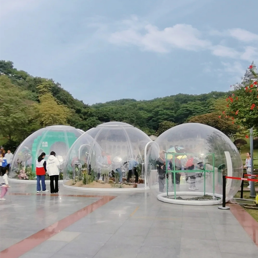 网红户外充气透明泡泡屋闭气星空帐篷民宿酒店蒙古包抖音同款