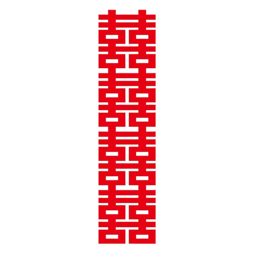 Diseño de la habitación de la boda Long Xi pegatinas de personajes traje de hombres y mujeres nueva casa dormitorio sala de estar decoración de la boda especial