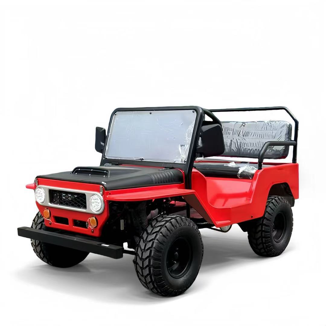 Exportación transfronteriza de automóviles de combustible 110 - 150CC motocicleta de cuatro ruedas kart retro jeep pequeño