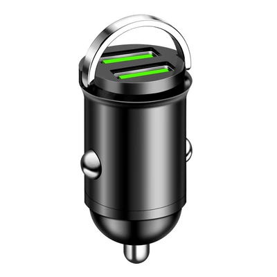Mobil şarj cihazları Invisible Car Charger USB - opp-bag-default-mini-alloy-pull-ring-dual-usb-66w