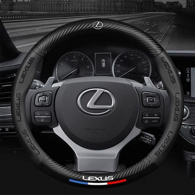 Steering wheel cover Logo Car Logo Car Modification - round-lexusblack-38cm