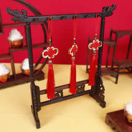 中式复古木质甜品台摆件婚礼展示架子摆台托盘婚庆装饰茶歇蛋糕台