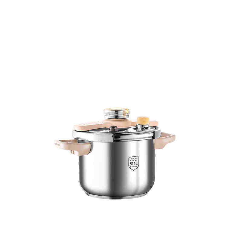 Olla a presión de Cooking Dahuang Olla a presión de acero inoxidable 316L 2024 Nueva olla a presión a prueba de explosiones de sopa de estofado de gran capacidad para el hogar