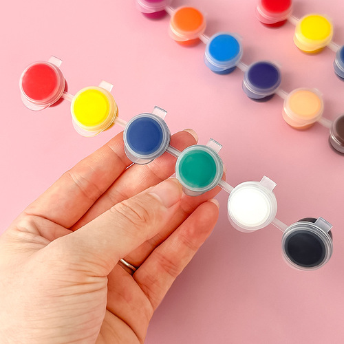 6-color acrylic paint DIY student art painting pigment graffiti fan colorful drawing plaster body paint sticks