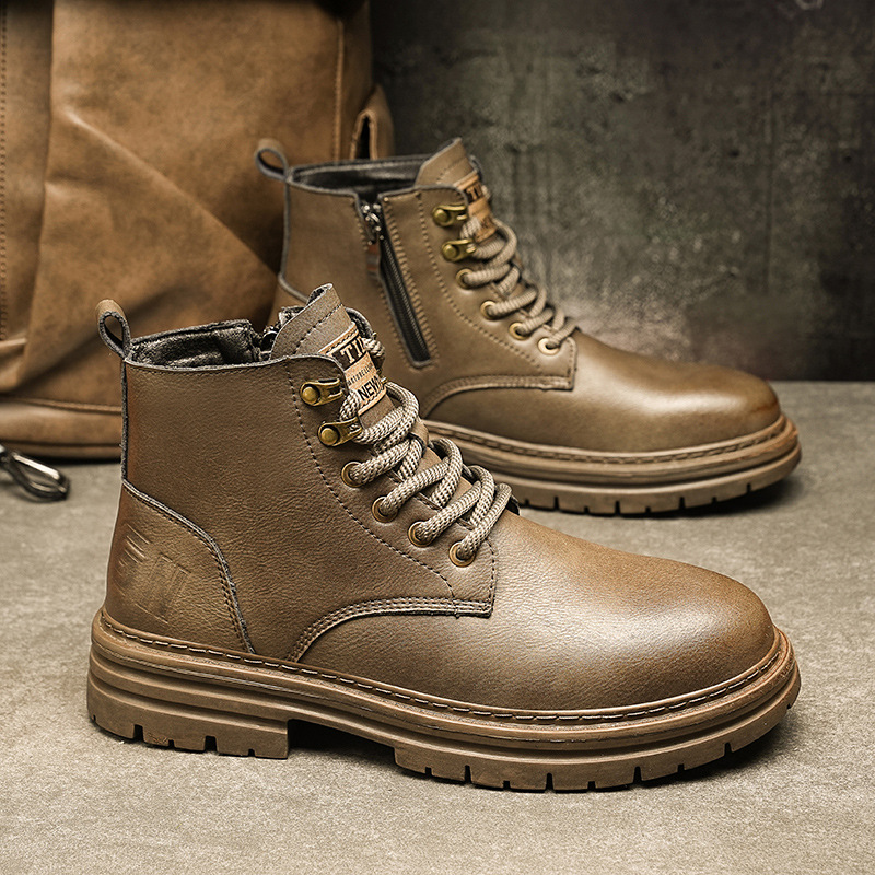 Martin boots para hombre 2025 nueva tendencia de otoño para hombre botas de herramientas de estilo británico de alta gama para hombre