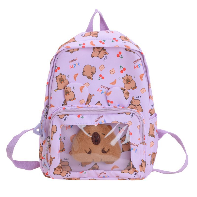 Mochila de moda para niños, nueva mochila casual con estampado de dibujos animados para niños y niñas, mochila de moda para bebés de gran capacidad