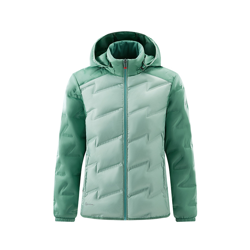 Chaqueta corta de diamante ligera y delgada, chaqueta deportiva con capuz para hombres y mujeres, chaqueta delgada para mujeres, fábrica al por mayor