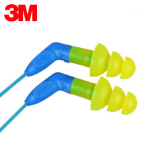 3M圣诞树耳塞340-8002防噪音睡觉睡眠隔音听力带线橡胶耳塞批发