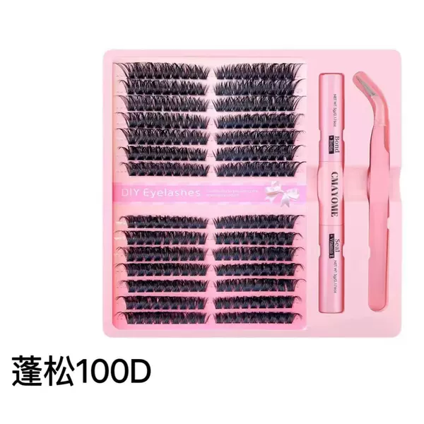[14 rows/fluffy style + clip glue] 100D