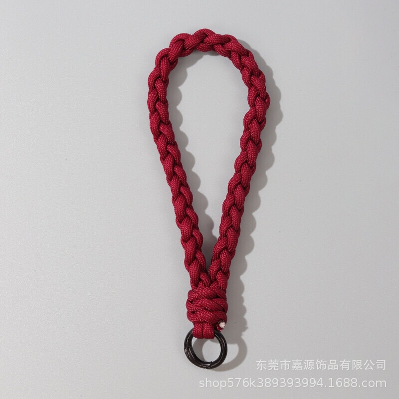 ins极简风纯色编织手工手机绳七彩通用手机壳相机挂链手机挂绳|undefined