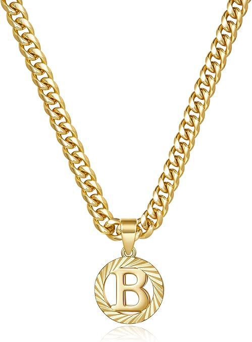 Meilleure vente transfrontalière : Chaîne simple en or ajourée à 26 lettres, style européen et américain, pour femme._voghion.com