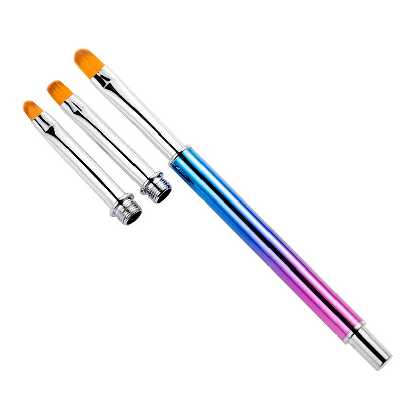 跨境美甲拉线笔光疗笔彩绘笔刷套装  自带多种尺寸可拆卸金属手柄