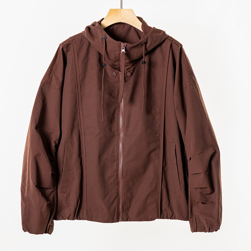 2025 Autumn New Hooded Jacket Men's Cotton Feel Original Design Hot Style Wholesale Loose Trendy Brand Easiest for Match