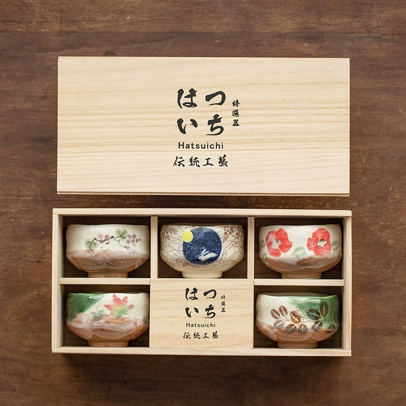 Япония импортная винтажная чашка для дегустации чая Master Cup Чайный сервиз в японском стиле Деревянная коробка костюм Подарочная коробка Керамический подарок Подарок Высококачественный японский стиль