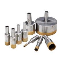 玻璃开孔器金刚石钻头 玻璃钻孔机锥柄钻头 锋利耐用钻孔不蹦边