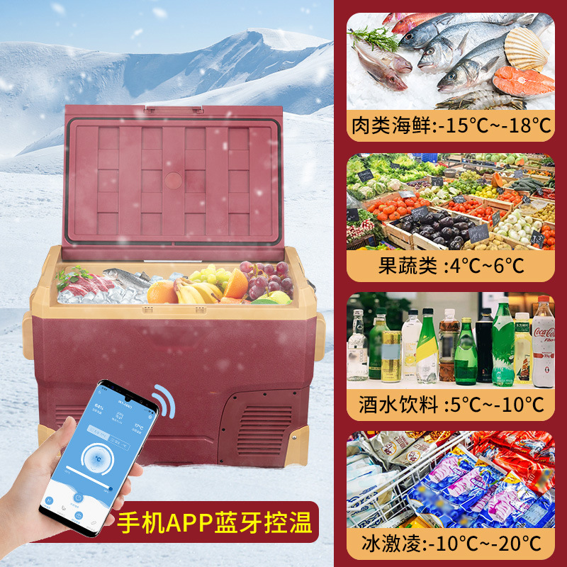 Ice Tiger Compressor Car Refrigerator Car Home Dual-use Refrigeration 12v24v Portable IR42 Dormitory Mini Refrigerator