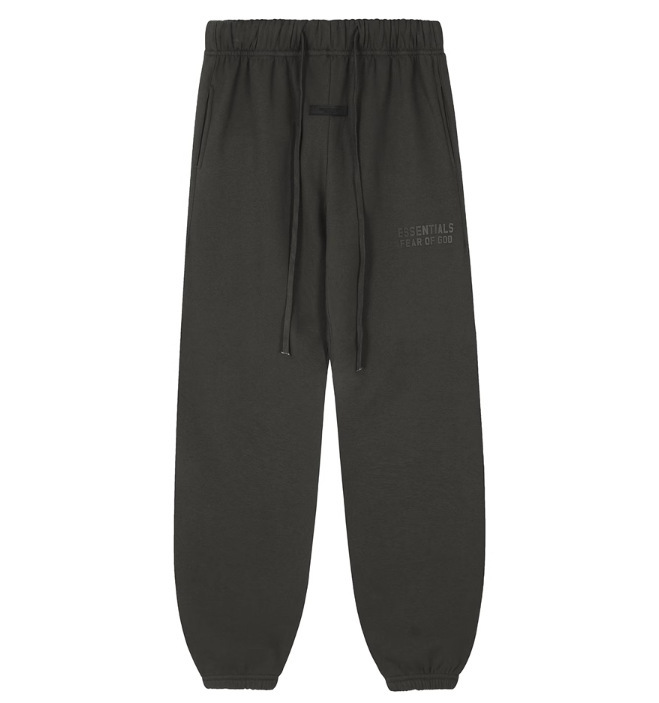 FOG High Street doble línea ESSENTIALS letras de silicona estéreo más suéter con capucha de terciopelo traje de pantalones casuales de moda