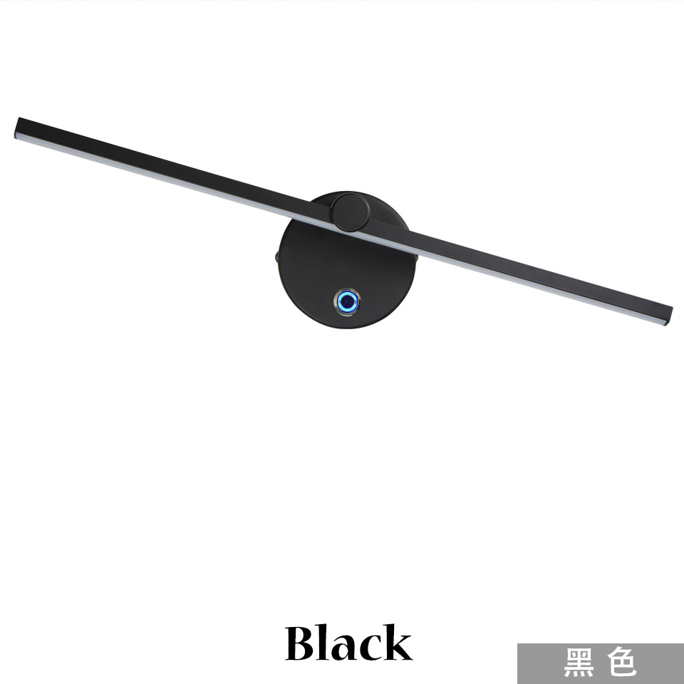 Transfronterizo dedicado moderno simple LED lámpara de pared interior espejo frontal lámpara táctil electrodeless atenuación 300 ° lámpara de pared giratoria