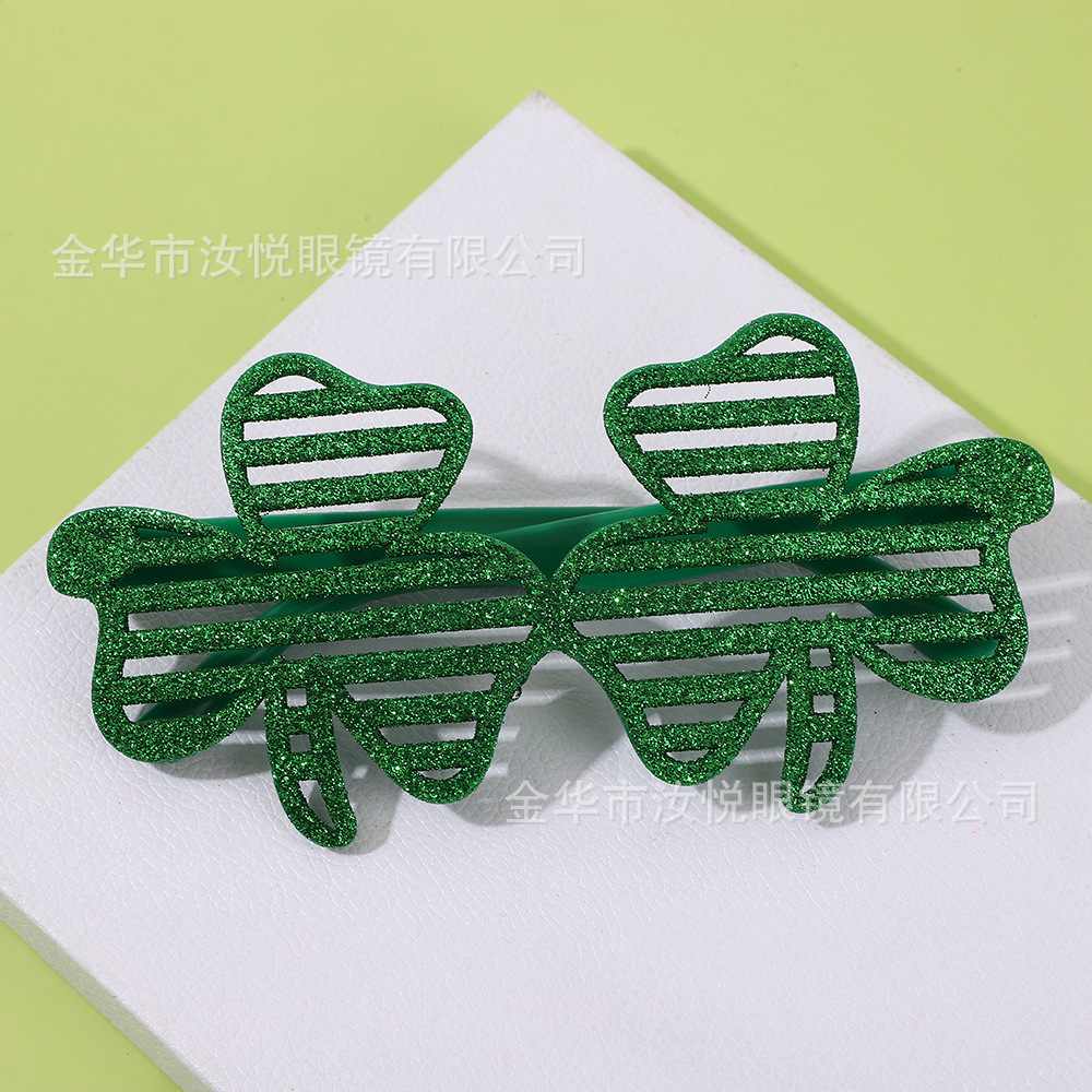 绿色节眼镜