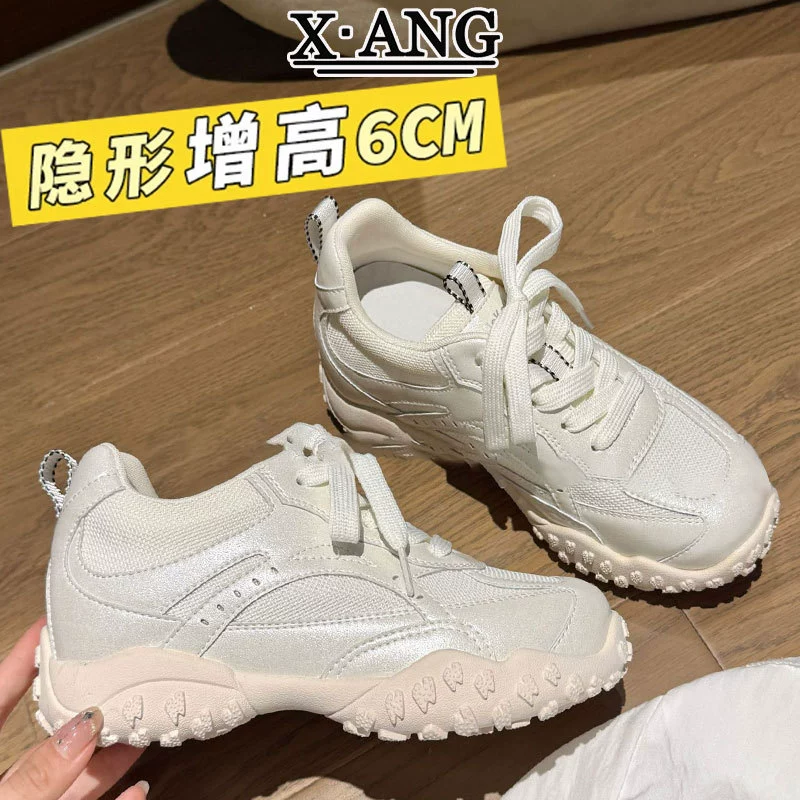 Кожаная немецкая обувь для маленьких детей, чтобы увеличить женскую обувь 2025 лето новая сетка дышащая повседневная спортивная обувь