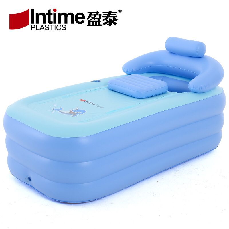 Intime正品YT-038防冻裂成人保暖充气浴缸婴幼儿充气游泳池澡盆