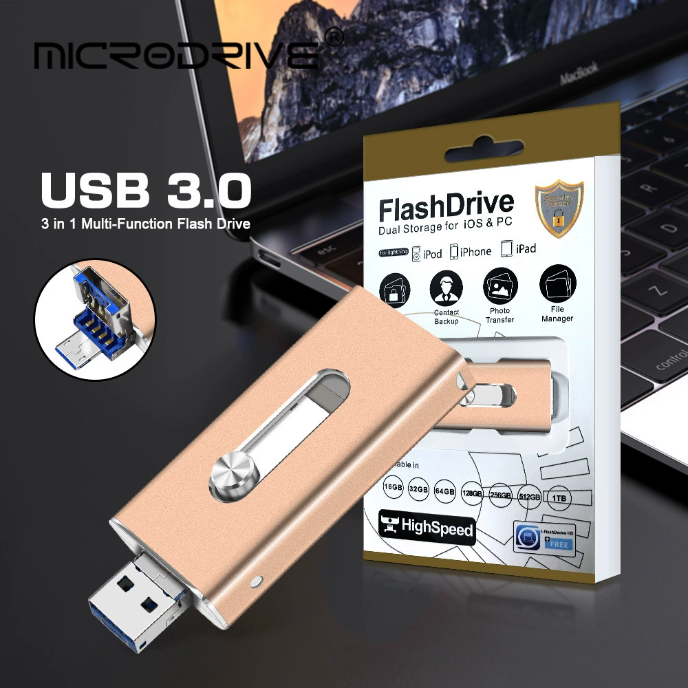 Apple, совместимый USB-накопитель для мобильного устройства, вместительный высокоскоростной ноутбук, 256ГБ, Android