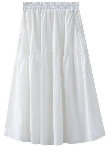 Leather Skirt for Women: 2025 Autumn/Winter Casual High-Waisted Skirt with Slimming Effect, Medium Length Pleated Skirt with Design Features