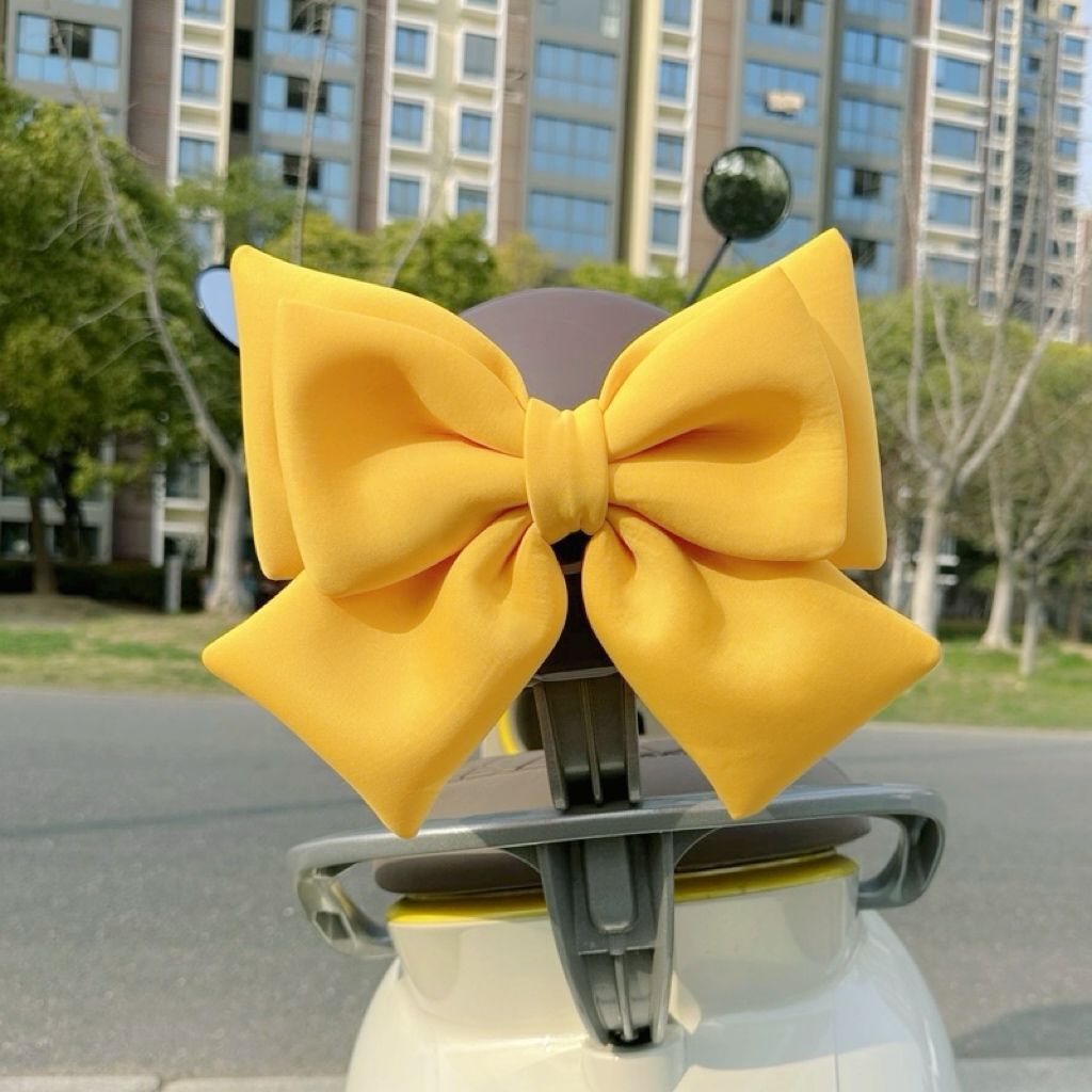 Yellow decorative bow