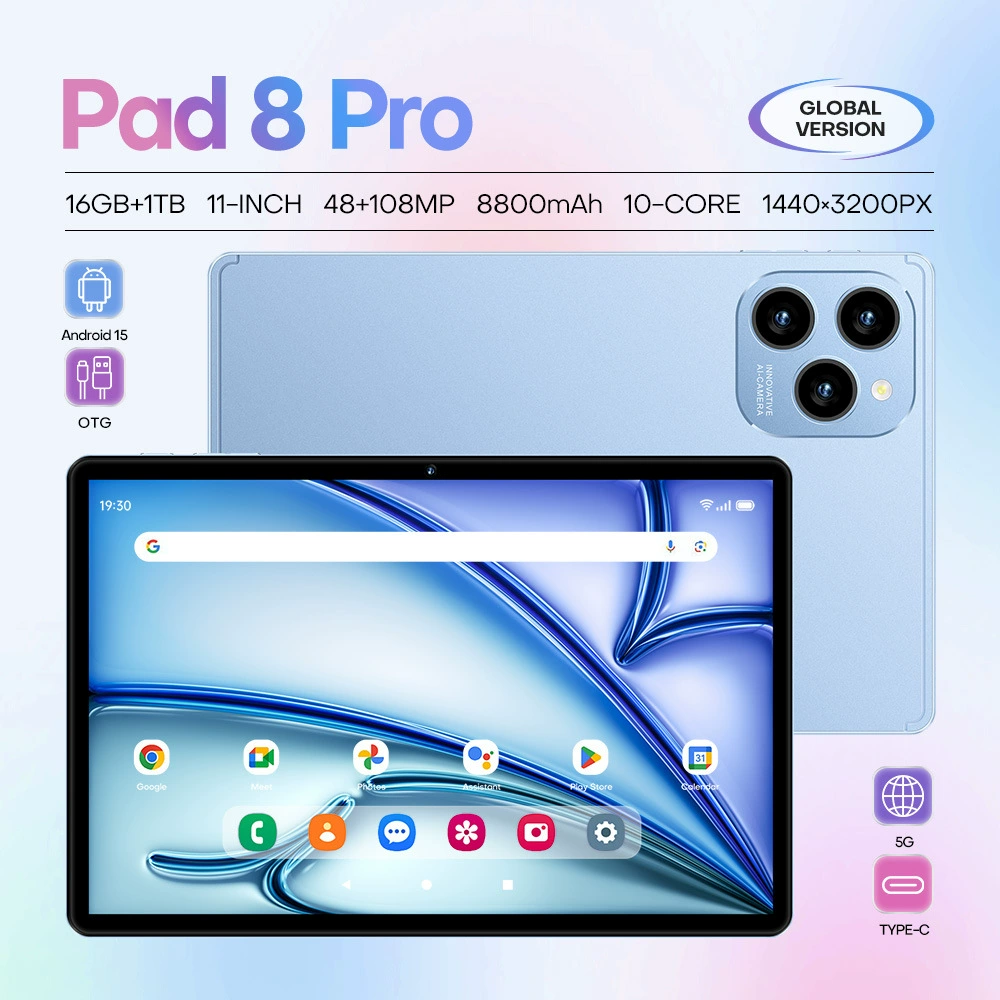 Новый товарный успех по границе Android планшет Pad 8 Pro 16+1Т памяти, прямая поставка от производителя