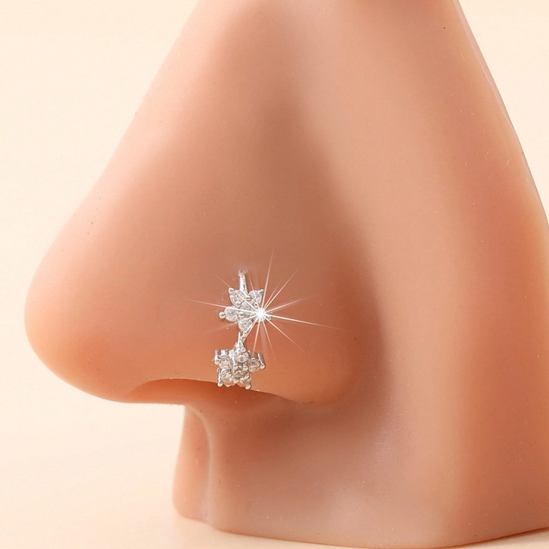 Exquisite Zircon Nose Stud With Multi Element Copper Micro Inlay_voghion.com