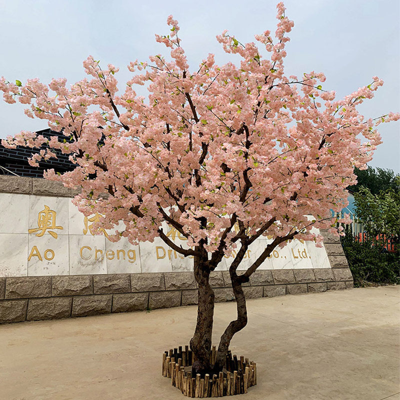 Artificial Cherry Blossom Tree, Artificial Peach Blossom Tree, Fake Tree, Wish Tree, New Year Decoration, Champagne Color, Indoor Decoration, Large Decoration Artificial Cherry Blossom Tree, Artificial Peach Blossom Tree, Fake Tree, Wish Tree, New Year Decoration, Champagne Color, Indoor Decoration, Large Decoration