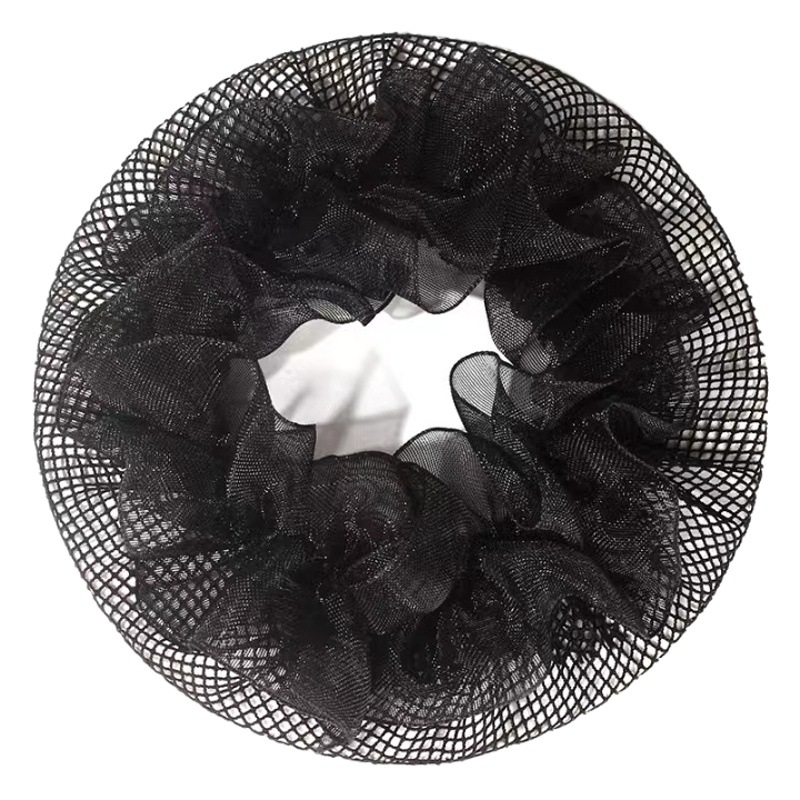 Dance Grade Examination Hair Net Female Professional Flight Attendants Nurse Hair Coil Net Bag Children's Hair Coil Head Flower Hair Bag Summer