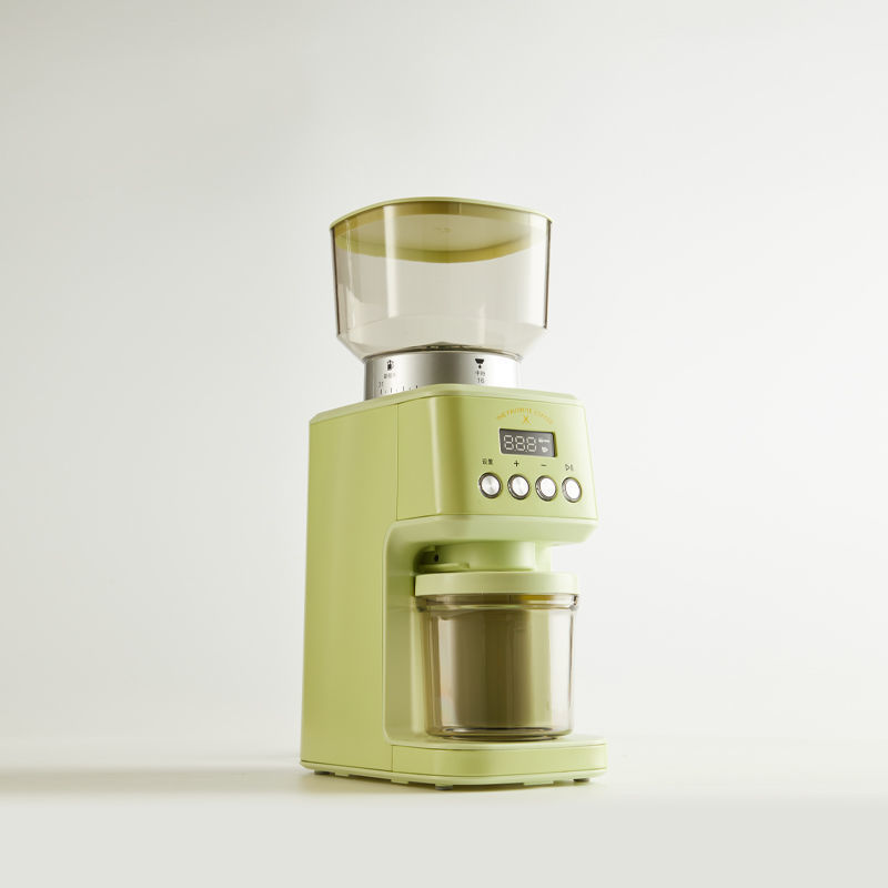 コーヒー豆研磨機コーヒー粉粉砕機全自動家庭用ハンドプレス式電子制御定量コーヒー豆粉砕機|undefined