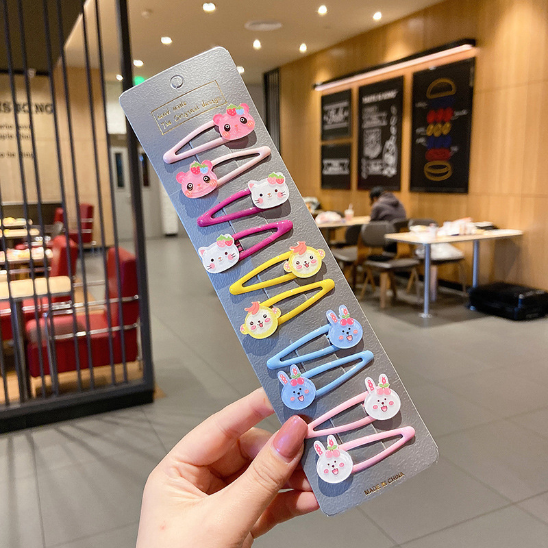 La horquilla de los niños niña BB tarjeta de clip pelo roto bebé horquilla niña princesa clip tocado lindo flor accesorios para el cabello