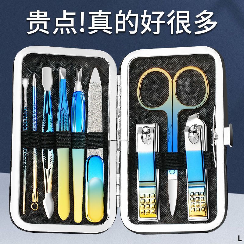 Nail Clippers Set for Men with Eagle Beak Pliers, Nail Scissors, Nail Clippers Box, Manicure and Pedicure Tools, Nail Clipper Set for Home Use