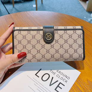 2025 New Long Wallet Women's Mobile Phone Small Wallet All-In-One Bag Multiple Card Slots Large Capacity Wallet Genuine Leather Wallet