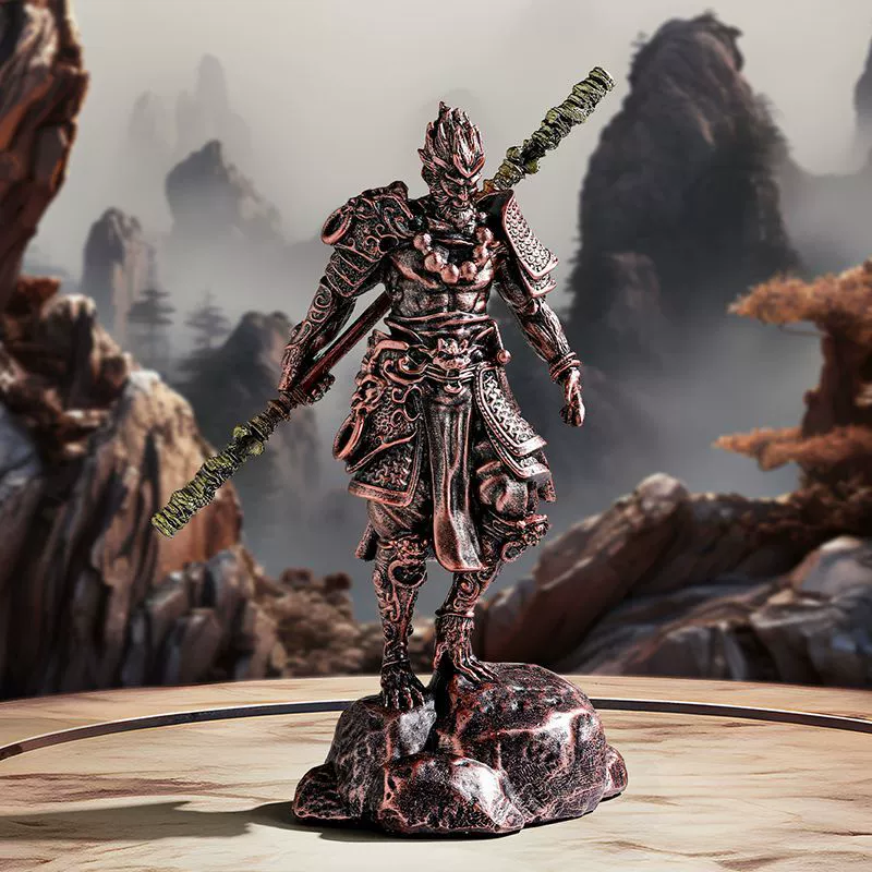 Король обезьян Sun Wukong Орнамент Черный Миф Боевой Будда Великий Мудрец Возвращается Фигурка Гостиная Офис Украшение