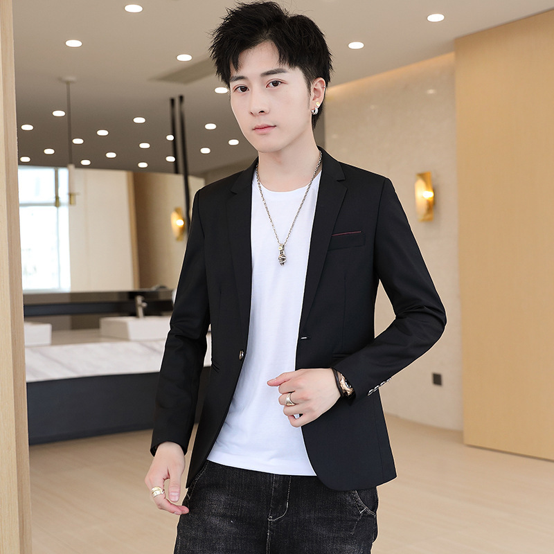 Substitute Small Suit Men's Slim-fit Korean Fashionable Handsome Suit Teenagers Autumn Single Western Jacket Casual Western Substitute Small Suit Men's Slim-fit Korean Fashionable Handsome Suit Teenagers Autumn Single Western Jacket Casual Western