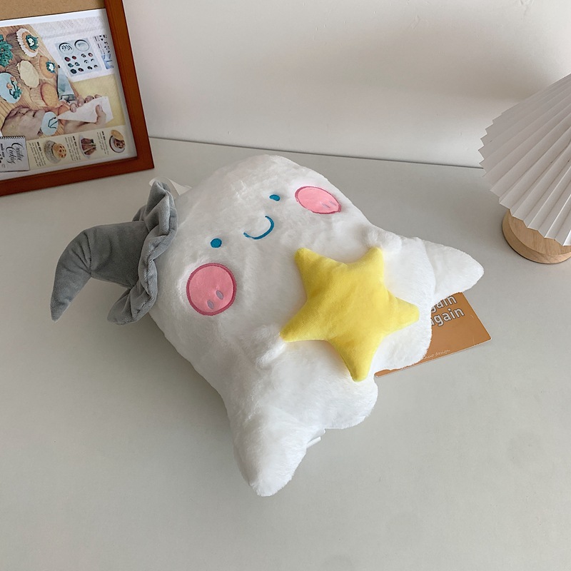 Mochila peluche fantasma Halloween dibujos animados pareja hombro bolsa mensajero regalo padre-hijo