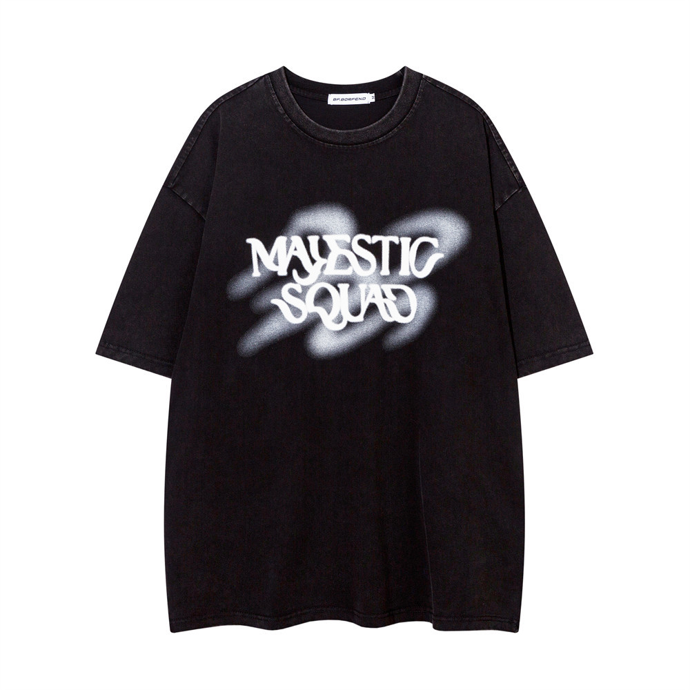 Title 3, Amerikaanse stijl T-shirt met korte mouwen en l...