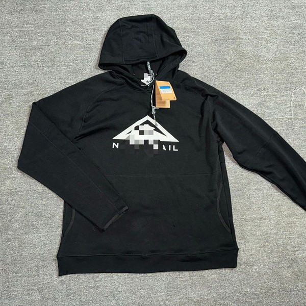 Branded in-stock cross-border hot-selling hooded sweatshirt for autumn, warm and windproof, sporty print, couple's running long-sleeve trendy item