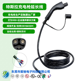 Nacs Tesla Portable Car Charger 3.5Kw 16A New Energy Charging Pile Gun Head Customization