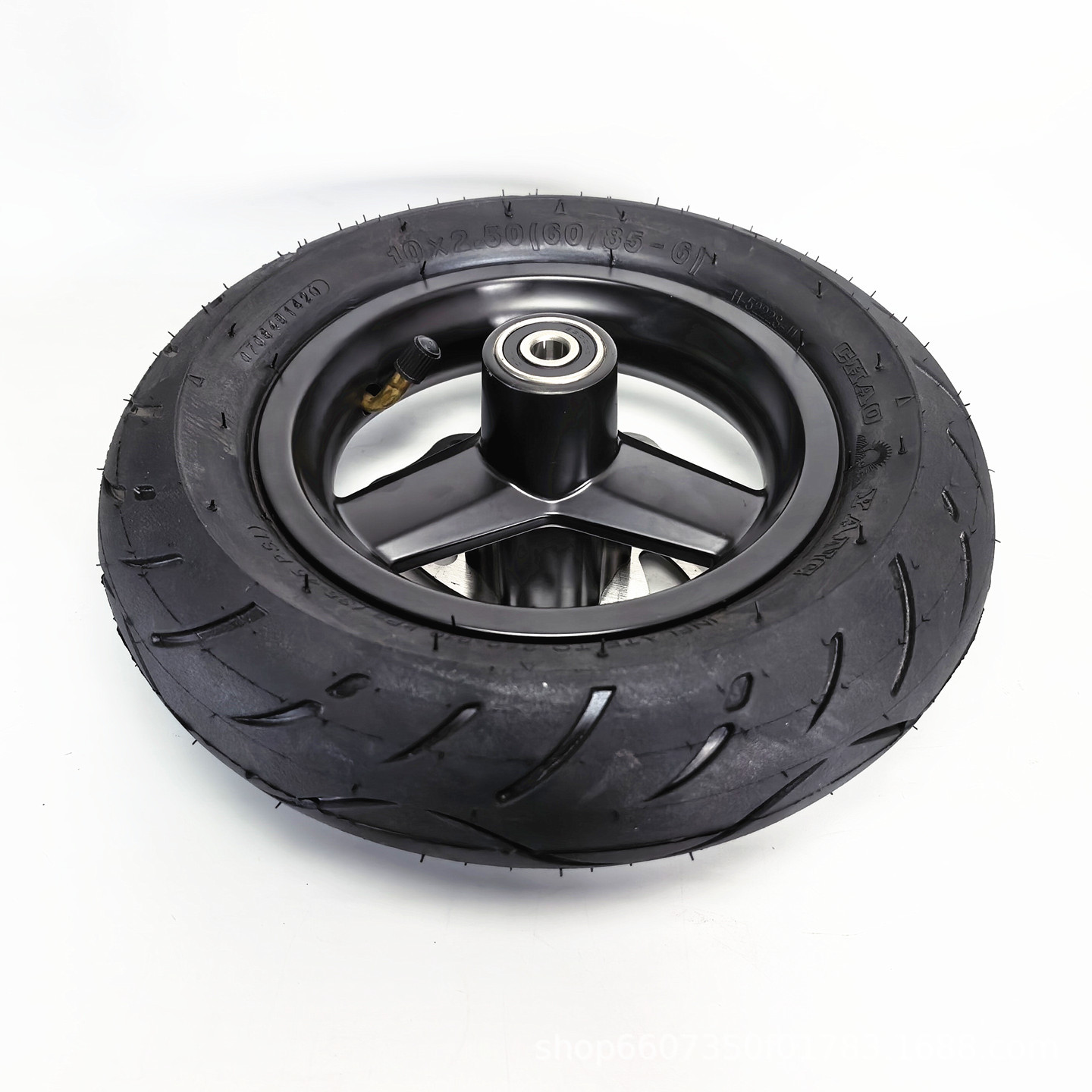 10x2.50 Chaoyang inner and outer tire complete wheel 10inch electric scooter replacement inflatable tire wheel assembly parts