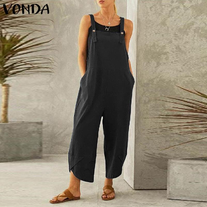 Women's Daily Casual Solid Color Ankle-length Patchwork Overalls display picture 2