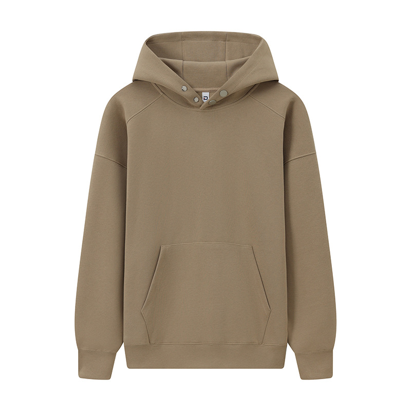 Suéter suéter con botones logotipo impreso personalizado bordado grupo ropa de trabajo manga larga con capucha publicidad camisa ropa de clase personalizada