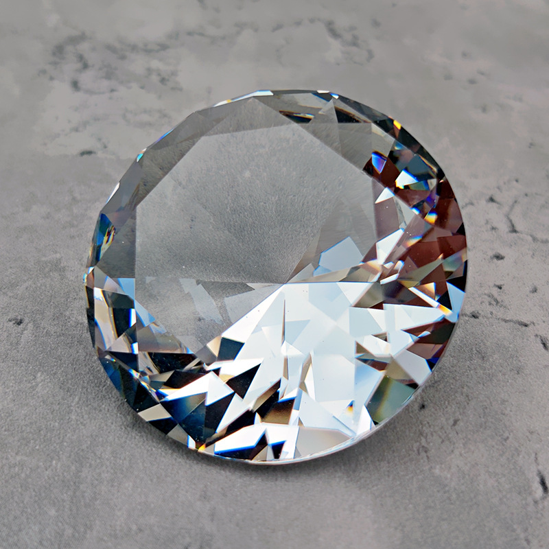 Manufacturer wholesale transparent crystal diamond white 10mm-200mm glass diamond simulation Pujiang crystal jewelry