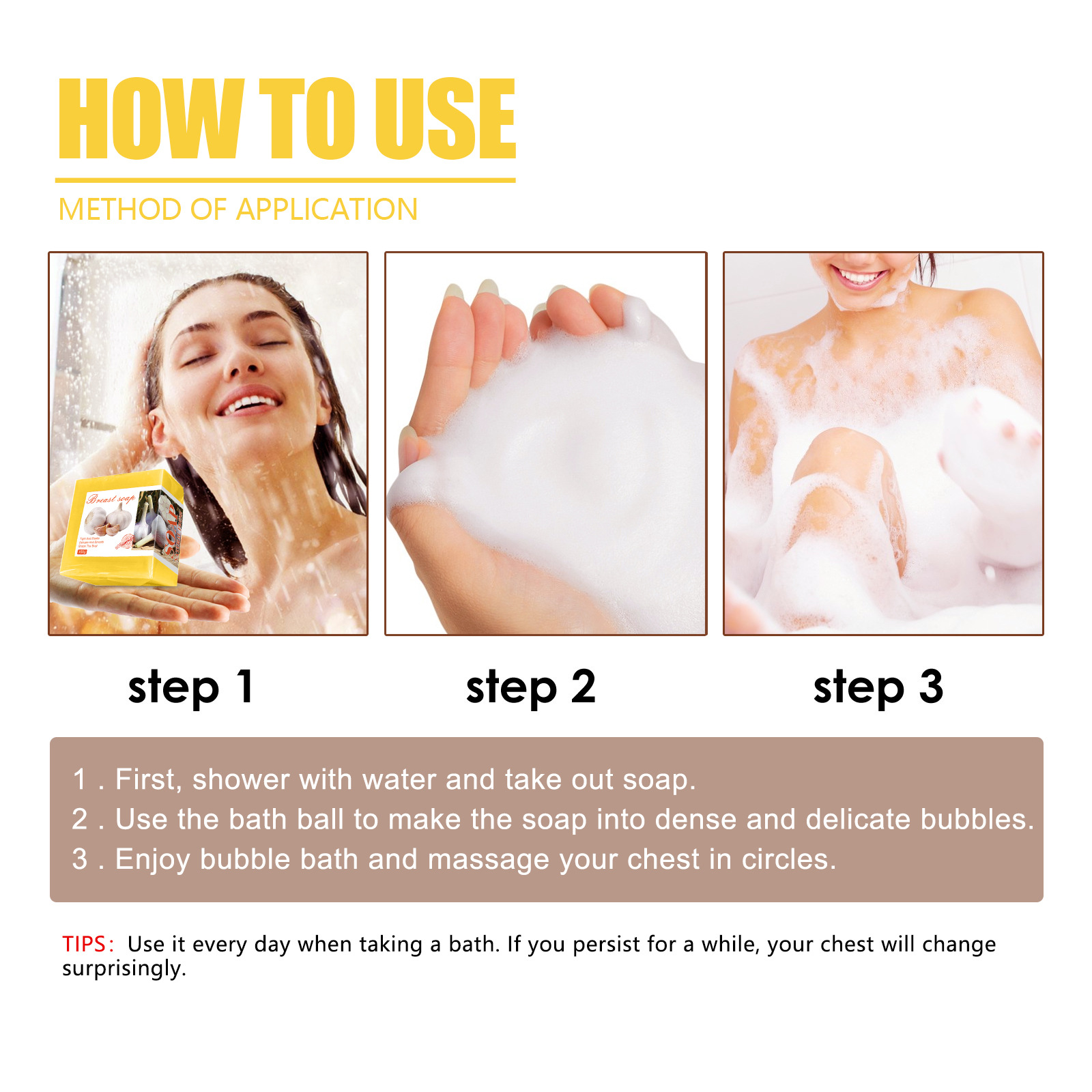 Breast Soap For Firming And Brightening Gentle Cleansing Bar_voghion.com