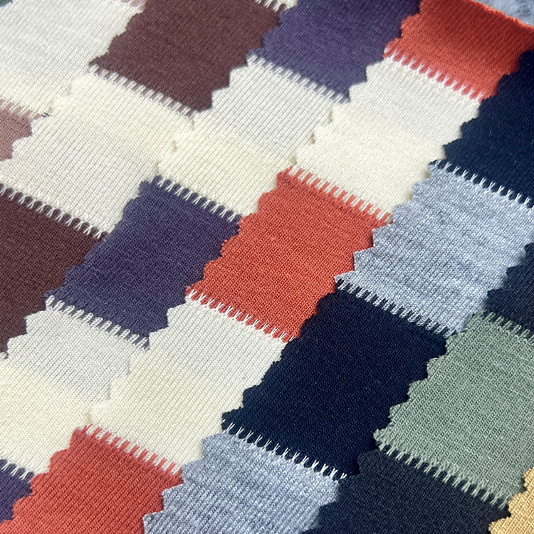 齿轮条纹针织面料 200g等间层次感布料 可复合 T恤衬衫连衣裙套装